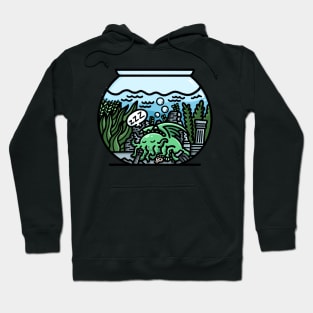 Cthulhu's Fishbowl Dream: A humorous take on the Great Old One Hoodie